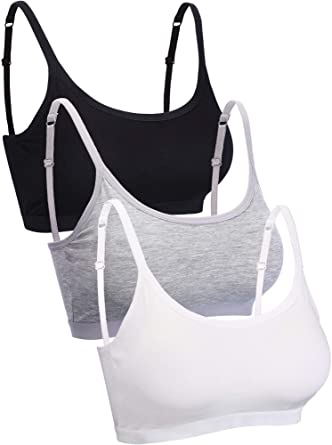 Photo 1 of Blulu Mini Camisole Bra Wireless Padded Bra with Adjustable Straps for Women Girls Favors
