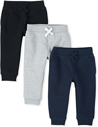 Photo 1 of The Children's Place 2 Pack and Toddler Boys Active Fleece Jogger Pants size 12-18 months 