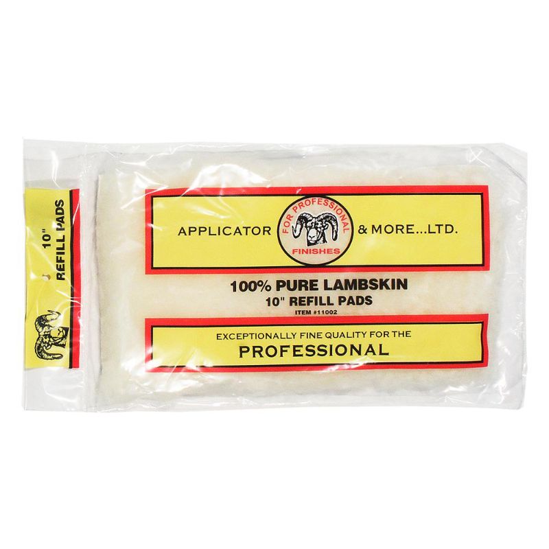 Photo 1 of 5 pack Applicator and More
10 in. x 5 in. x 1 in. Lambskin Floor Applicator Refill Pad