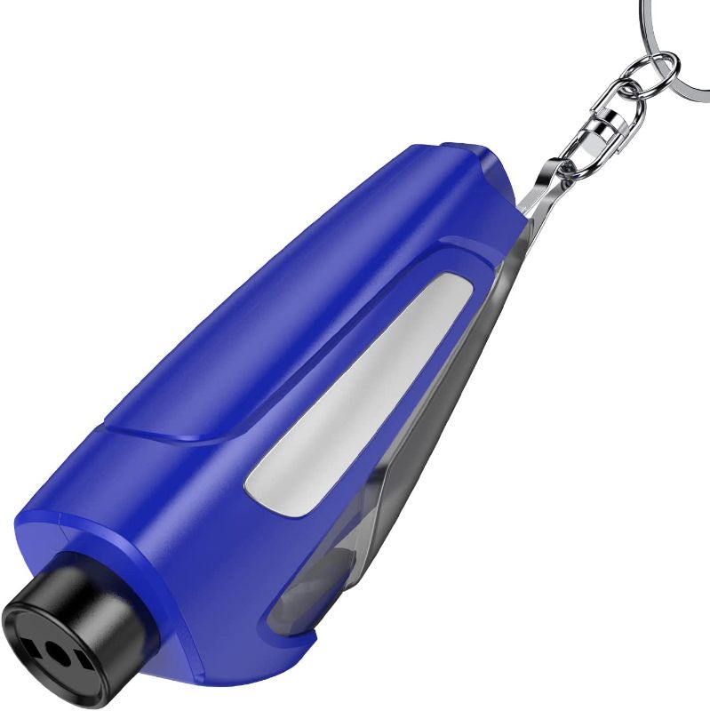 Photo 1 of **SET OF 2**
RUNKOL Original Glass Breaker, Two-in-one seat Belt Cutter and Window Breaker, Keychain Emergency Escape Tool (Blue)
