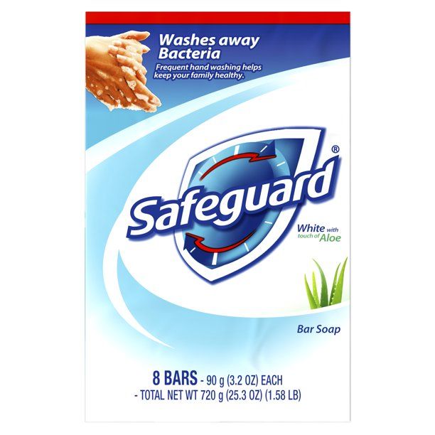 Photo 1 of **set of 3**
Safeguard Deodorant Bar Soap, White with Aloe 3.2 oz, 8ct -pack
