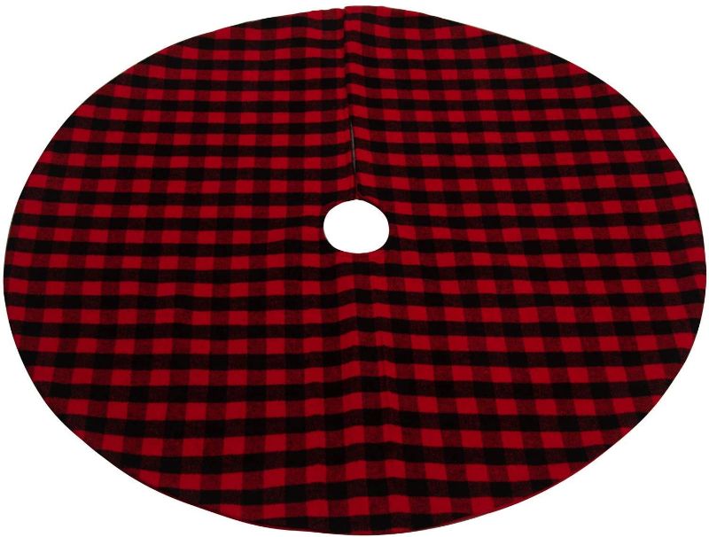 Photo 1 of **set of 2**
CXDY Plaid Christmas Tree Skirt Ornament 48inch Diameter Christmas Decoration New Year Party Supply