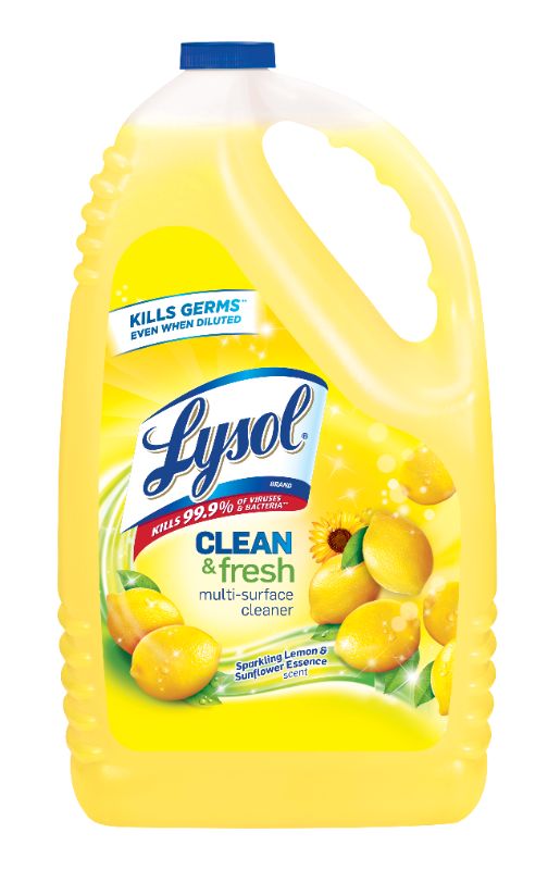 Photo 1 of 2 PACK LYSOL Brand Clean and Fresh Multi-surface Cleaner, Sparkling Lemon and Sunflower Essence, 144 Oz Bottle ( RAC77617EA )
