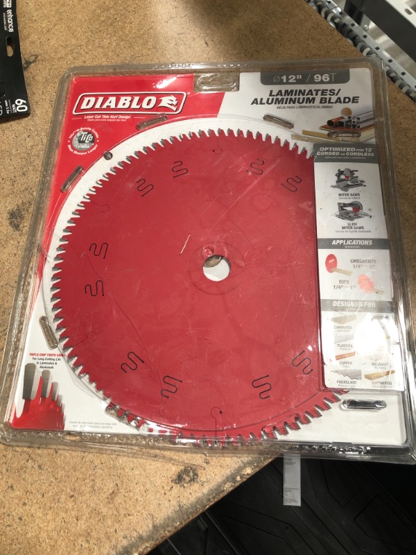 Photo 2 of 12 in. x 96-Tooth Laminate/Aluminum/Plastics Circular Saw Blade
