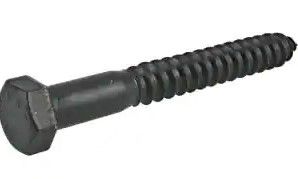 Photo 1 of 1/2 x 4" deck bolts black color screws 25 count