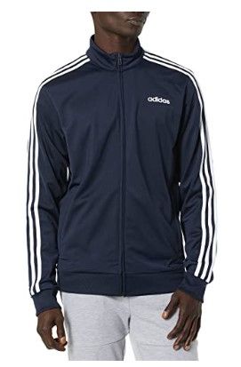 Photo 1 of adidas Men's Essentials 3-Stripes Tricot Track Jacket - Size LT (Large Tall)
