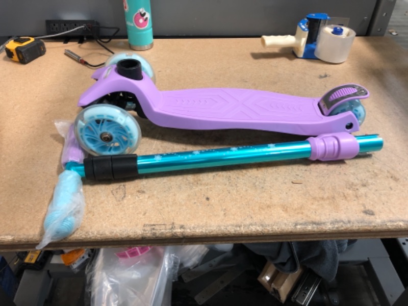 Photo 1 of 3 Wheel Scooter, 4 Height Adjustable Pu Wheels Extra Wide Deck Best Gifts for Kids