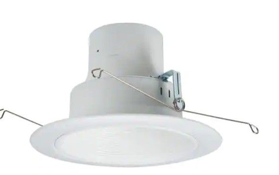 Photo 1 of 
Halo
RL 5 in. and 6 in. White Integrated LED Recessed Light Retrofit Trim at 3000K Soft White, Deep Baffle for Low Glare