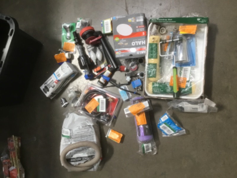 Photo 1 of ***NO REFUNDS *** 
BUNDLE OF ASSORTED HOME , ELECTRICAL, PAINTING &  PLUMBING ITEMS 