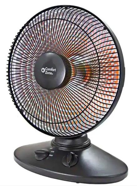 Photo 1 of Comfort Zone
700/1000-Watt Oscillating Parabolic Dish Radiant Electric Portable Heater