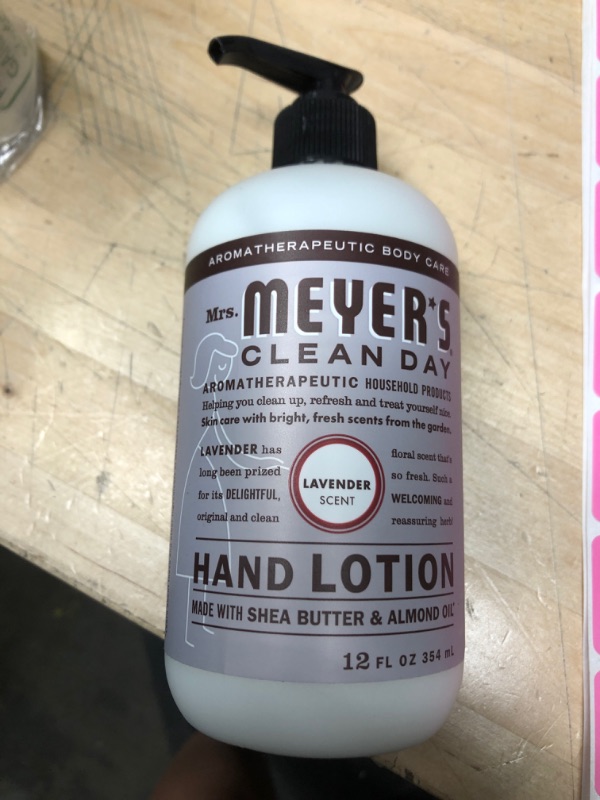 Photo 2 of (3 pack) Mrs. Meyer's - Clean Day Hand Lotion Lavender - 12 Fl. Oz.