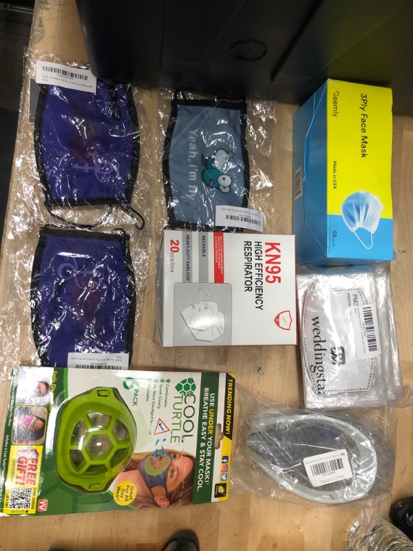 Photo 1 of **NONREFUNDABLE BUNDLE OF MASKS AND MASKS ACCESSORIES**SOLD AS IS**