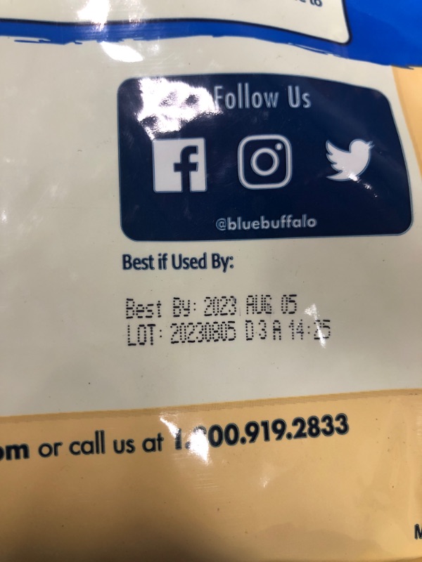 Photo 2 of **BEST BY: AUG 5,2023**
Blue Buffalo Adult Indoor Chicken & Brown Rice Dry Cat Food - 7lb