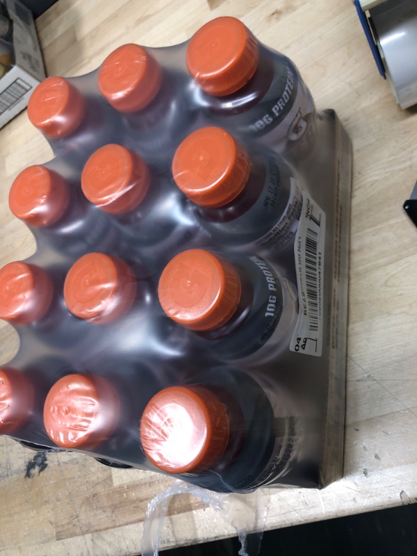 Photo 2 of **NONREFUNDABLE**BEST BY: APRIL 17,2022**
Gatorade G Zero Sugar With Protein Fruit Punch Sports Drink, 10g Whey Protein Isolate & Electrolytes, 16.9 oz Bottle CASE OF 12