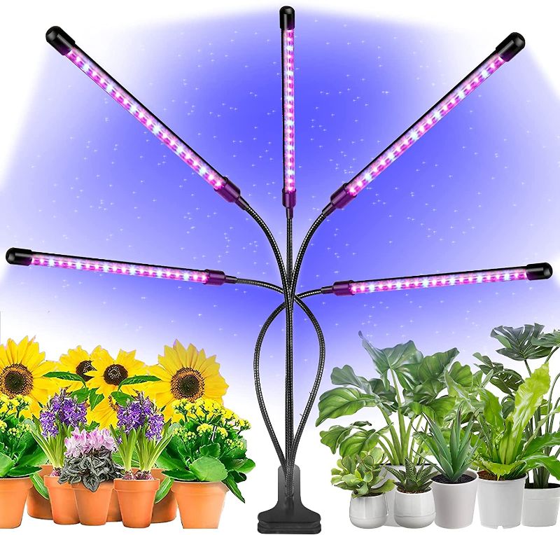 Photo 1 of Olingline Grow Light for Indoor Plants 24.75W 10 Dimmable Levels Grow Light LED for Seedlings 3/9/12H Timing Red and Blue Spectrum
