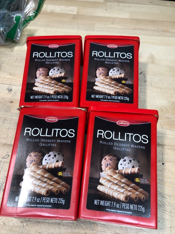 Photo 2 of  best by : 10/2022- SOLD AS IS -NO  REFUNDS Cuetara Rollitos 7.94 Oz
4 PACK 