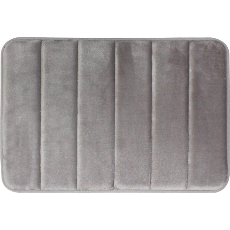 Photo 1 of ** SET SOF 2**
Tranquility Light Gray 20 in. x 30 in. Bath Mat
