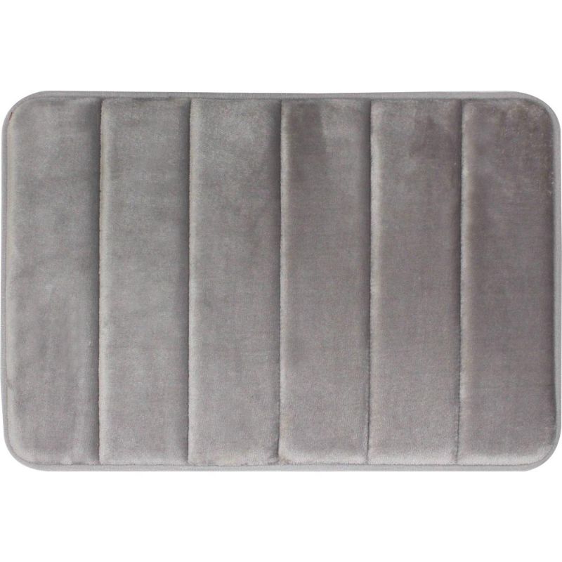 Photo 2 of ** SETS OF 3**
Tranquility Light Gray 20 in. x 30 in. Bath Mat
