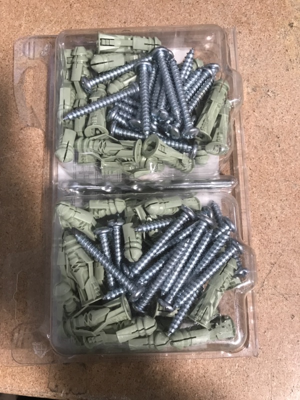 Photo 2 of #12 Green Anchors with Screws (40-Pack)
