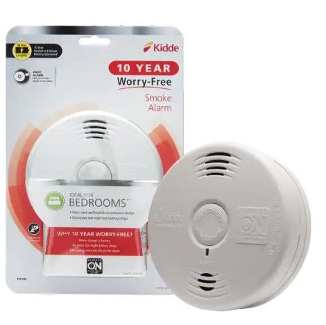 Photo 1 of 10 Year Worry-Free Sealed Battery Smoke Detector with Photoelectric Sensor and Voice Alarm
