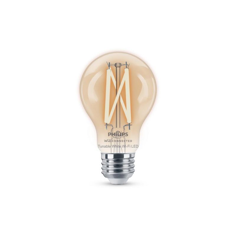 Photo 1 of ** SET SOF 2**
Tunable White A19 60W Equivalent Dimmable Smart Wi-Fi WiZ Connected Vintage Edison LED Light Bulb
