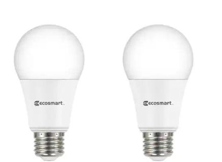 Photo 1 of ** SETS OF 2**
75-Watt Equivalent A19 Dimmable LED Light Bulb Soft White (2-Pack)

