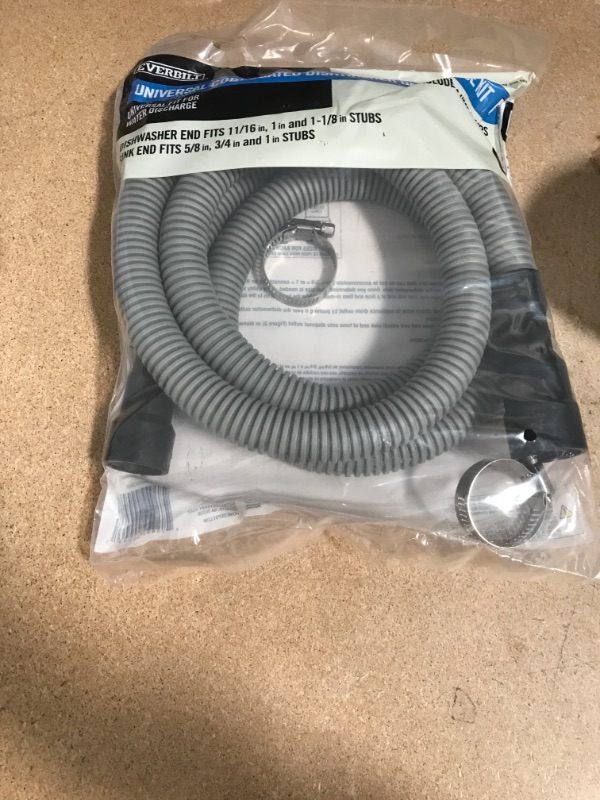 Photo 2 of 6 ft. Corrugated Dishwasher Hose
