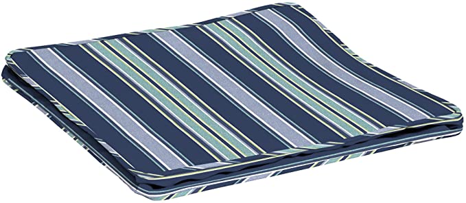 Photo 1 of Arden Selections ProFoam Essentials 24 x 24 x 6 in Deep Seat Cushion Cover, Sapphire Aurora Blue Stripe
