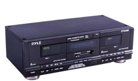 Photo 1 of Pyle Pro PT649D Rackmountable Dual Cassette Player