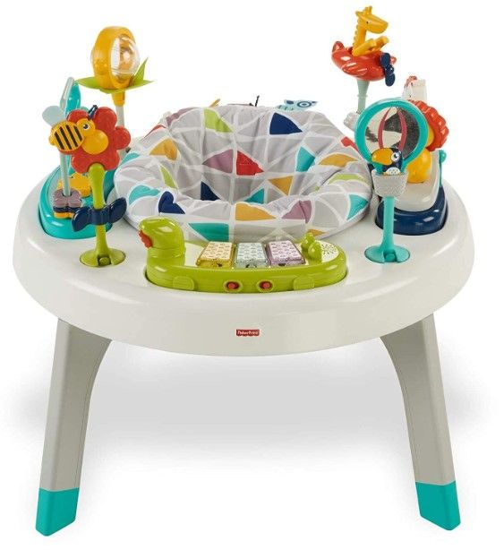 Photo 1 of Fisher Price 2-in-1 Sit to Stand Activity Center, White, 26"