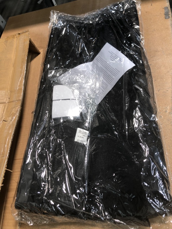Photo 1 of 50-177-2CAR 202 X 90 in. Two Car Garage Door Screen Curtain, Black