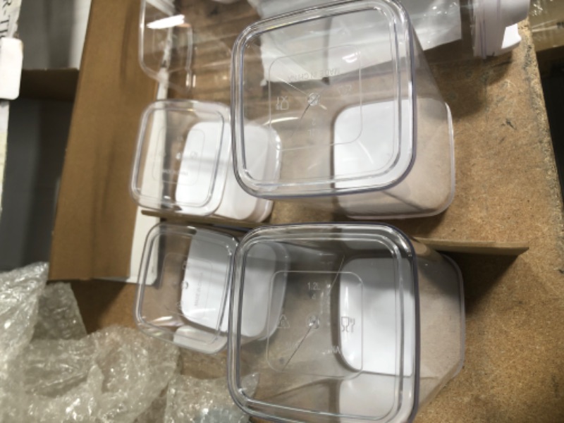 Photo 4 of 7 Pack Airtight Food Storage Container Set - 1 Tall Container (1.9L/8Cups), 2 Median Containers (1.2L/6Cups), 2 Small Containers (0.8L/3.6Cups), 2 Mini Containers (0.5L/1.4Cups)