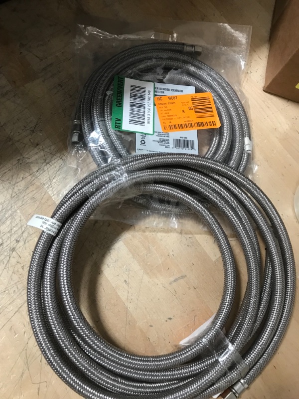 Photo 3 of *** SETS OF 2**
12 ft. Braided Ice Maker Connector

