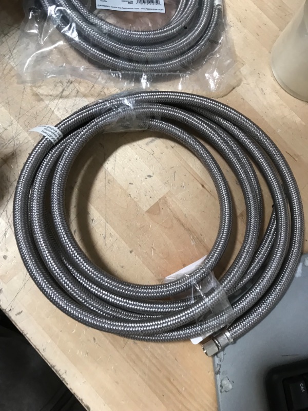 Photo 2 of *** SETS OF 2**
12 ft. Braided Ice Maker Connector

