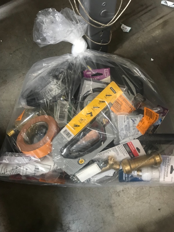 Photo 1 of *** HOMEDEPOT BUNDLE OF HARDWARE AND HOME GOODS AND KNEE PADS**
*** NON-REFUNDABLE** ** SOLD AS IS **