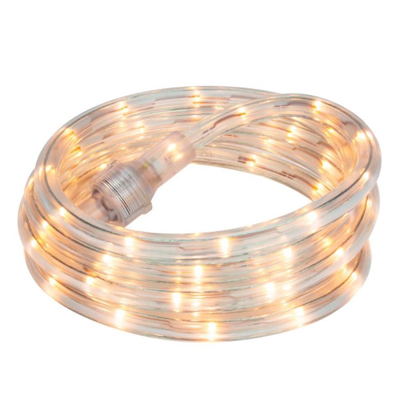 Photo 1 of 3 BOXES OF Commercial Electric 8 Ft. 120-Volt Line Voltage Warm White Flexible Integrated LED Rope Light