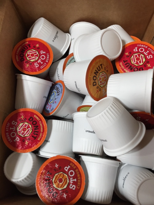 Photo 1 of NON REFUNDABLE exp date: 8/30/2023 Donut Stop Flavored Coffee Pods, Compatible with 2.0 K-Cup Brewers, Donut Flavor Coffees, Assorted Variety Pack, 40 Count