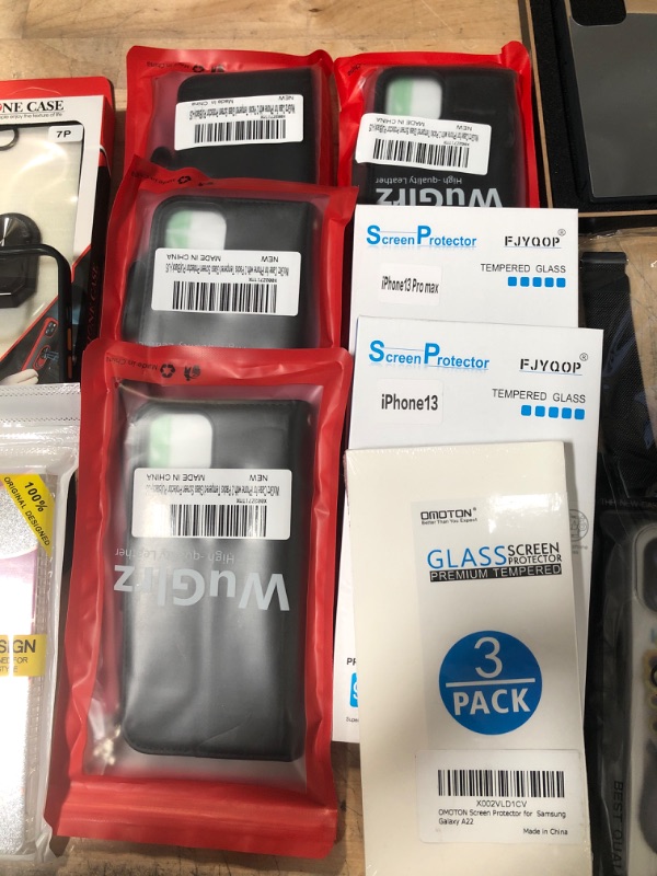 Photo 3 of **NOT REFUNDABLE** BUNDLE OF ASSORTED MISC Phone cases, and tech items
Samsung and iPhone cases, screen glass protectors, Apple watch bands
