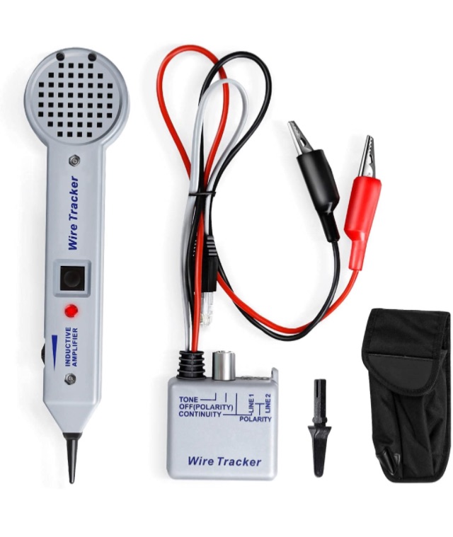 Photo 1 of Riiai Tone Generator Kit, Wire Tracer Circuit Tester, 200EP High Accuracy Cable Toner Detector Finder Tester,Inductive Amplifier and Probe Kit with Adjustable Volume for Network Cable Collation