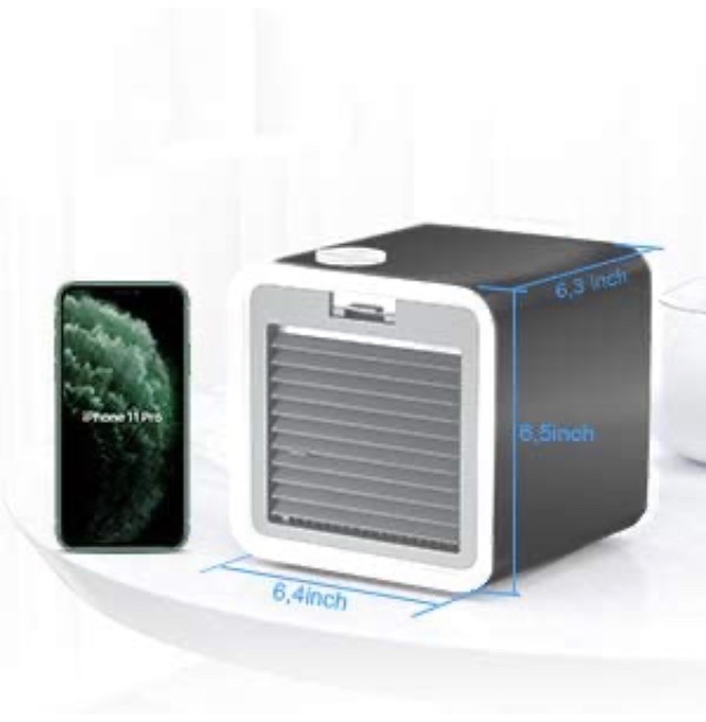 Photo 1 of Air Conditioner Portable Mini Air Cooler, Personal Desktop Cooling Fan for Bedroom Home Office Travel 3 Speeds