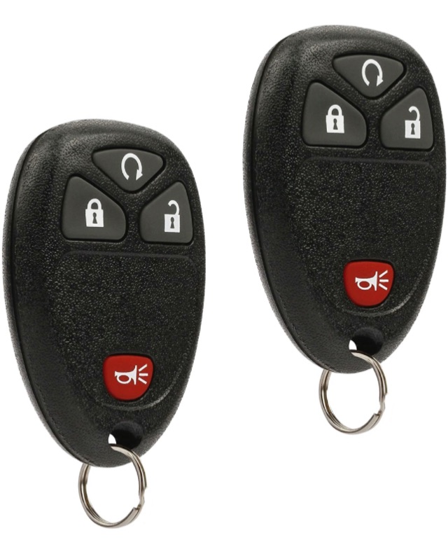 Photo 1 of Car Key Fob Keyless Entry Remote fits Chevy Silverado Traverse Equinox Avalanche/GMC Sierra/Pontiac Torrent/Saturn Outlook Vue (OUC60270, OUC60221), Set of 2