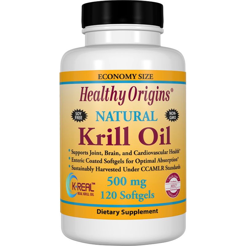 Photo 1 of BB-5/22 Healthy Origins - Natural Krill Oil 500 Mg. - 120 Softgels BB-5/22 
