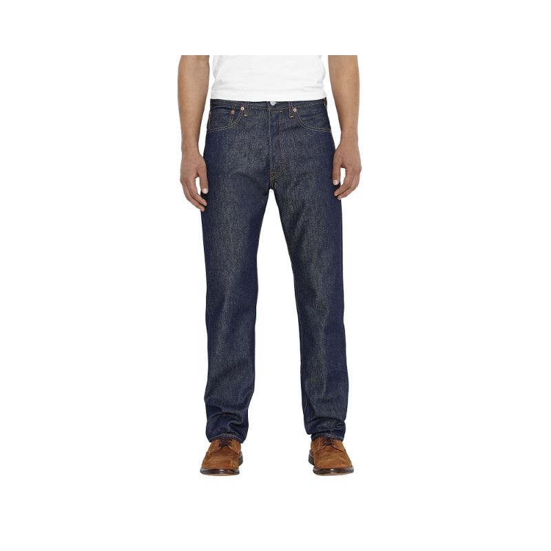 Photo 1 of Levi's Water Less Men's 501 Original Fit Straight Leg Jeans, 36 31, Blue
