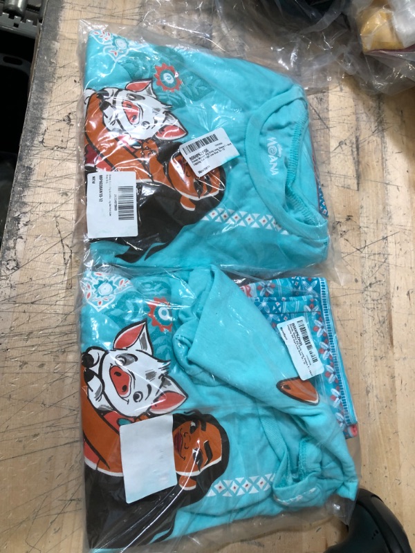 Photo 2 of BUNDLE OF 2 Disney Moana Girls Top and Leggings Set 10-12
