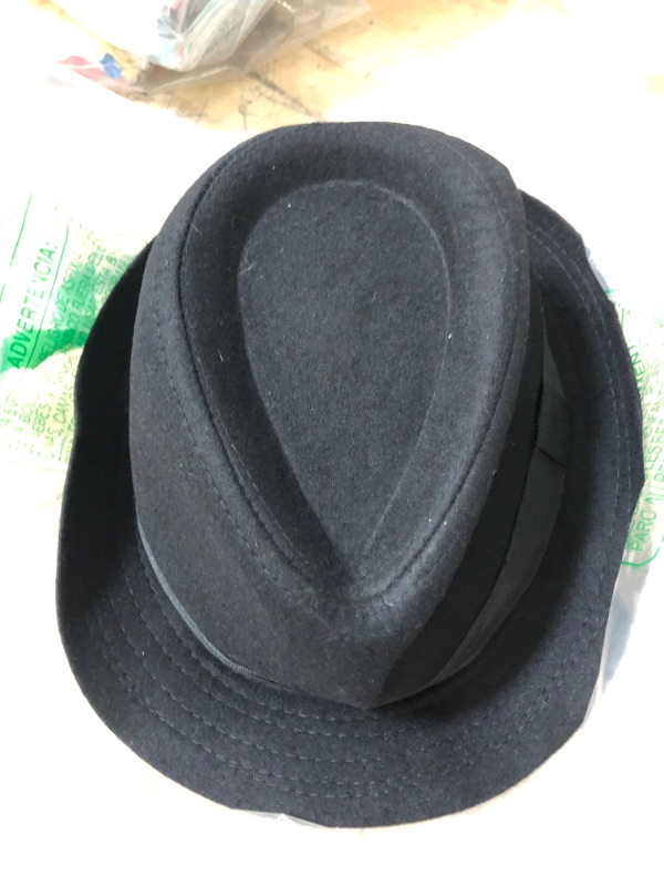 Photo 2 of 1920s Mens Costume Fedora Hat SZ S