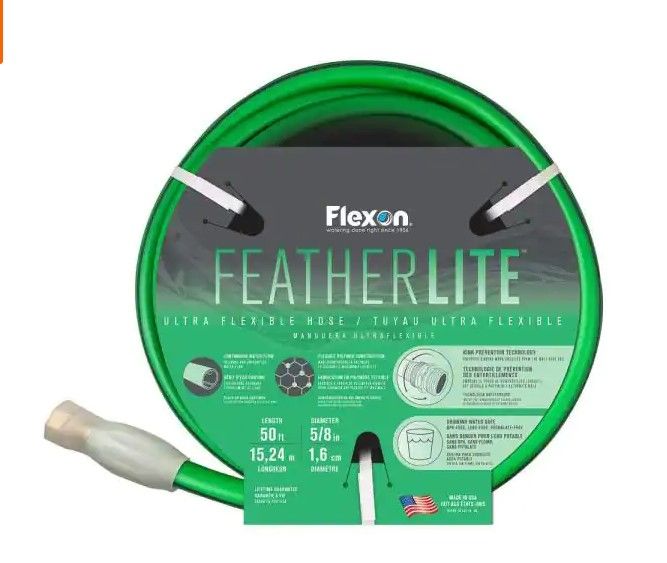 Photo 1 of 
Flexon
Featherlite 5/8 in. Dia x 50 ft. Ultra-Flexible Garden Hose