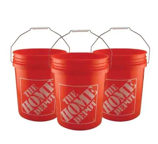 Photo 1 of 
The Home Depot
5 Gal. Homer Bucket (3-Pack)

