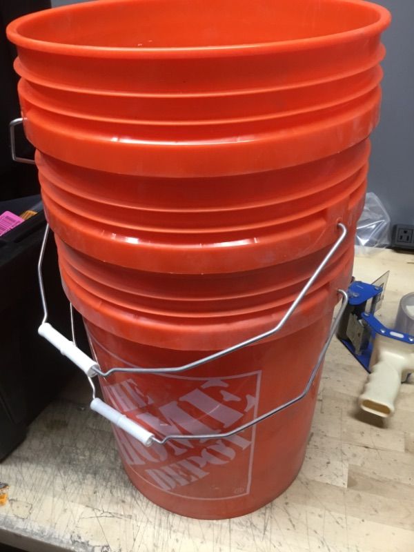Photo 2 of 
The Home Depot
5 Gal. Homer Bucket (3-Pack)
