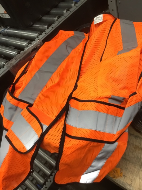 Photo 2 of HDX
Hi Visibility Orange Class 2 Reflective Adjustable Safety Vest
(ONE SIZE FITS MOST)