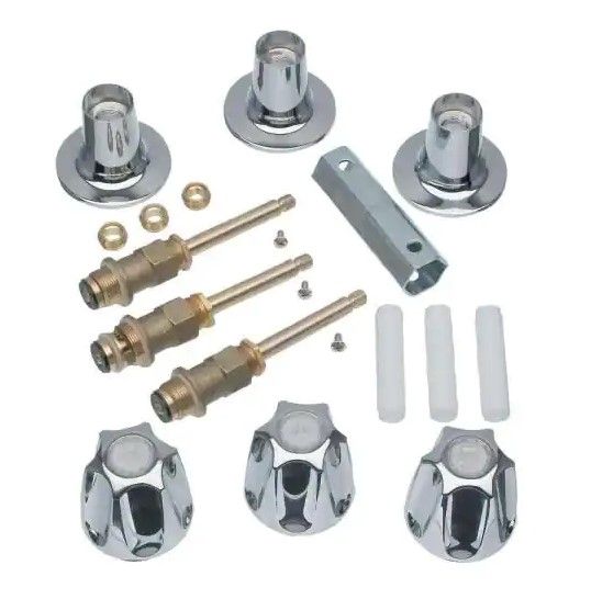 Photo 1 of 
DANCO
3-Handle Wall Mount Trim Kit for Price Pfister Verve Faucets in Chrome (Valve Not Included)